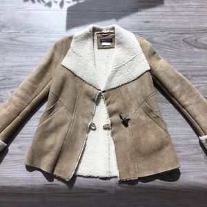 Peruvian Connection Bedford Shearling Jacket (women, XS, tan)